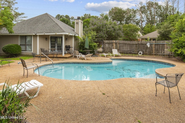 7012 Copper Cv, Ridgeland, MS 39157 - view of swimming pool with french doors and a patio area