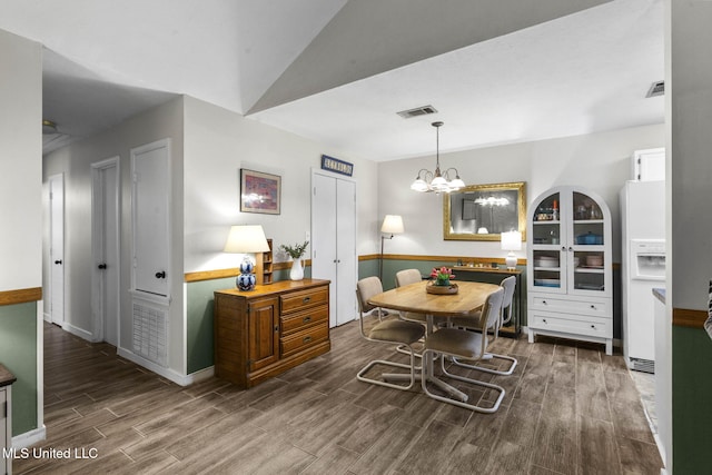 7012 Copper Cv, Ridgeland, MS 39157 - dining space with wood finished floors, a chandelier, and baseboards