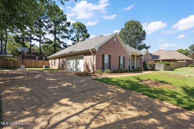 205 Stonebriar Ln, Brandon, MS 39042 - view of front of home with brick siding, a garage, and concrete driveway