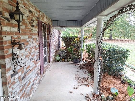 view of patio with a porch