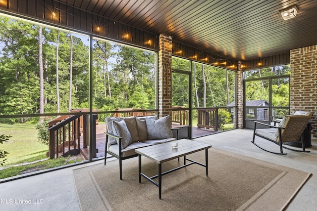 14463 Aerie Rd, Gulfport, MS 39503 - sunroom featuring outdoor lounge area and plenty of natural light