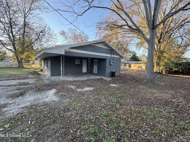 view of rear view of property