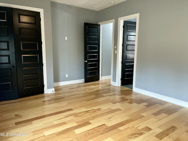 interior space with light wood-type flooring