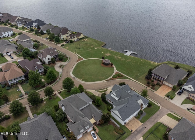 233 Arbor Trl, Brandon, MS 39047 - birds eye view of property with a residential view and a water view