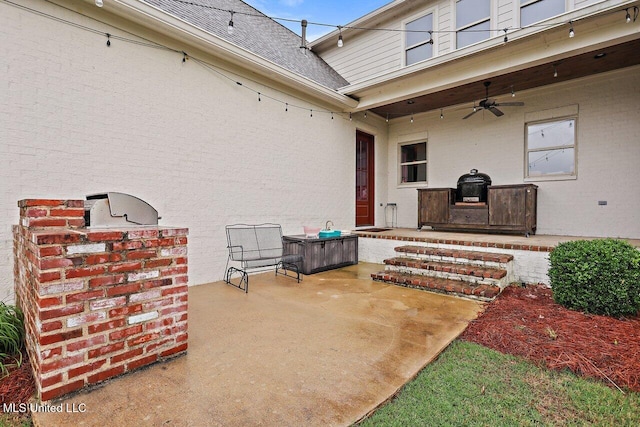 233 Arbor Trl, Brandon, MS 39047 - view of patio / terrace with ceiling fan