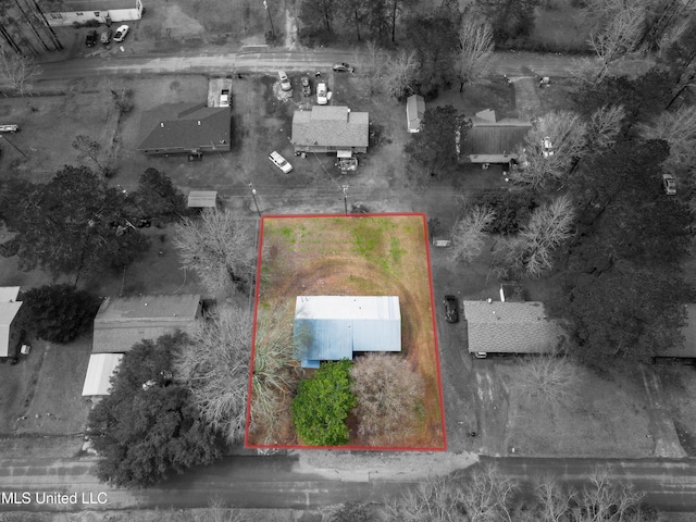 816 NE Boling St, Magee, MS 39111 - aerial overview of property's location featuring property parcel outlined
