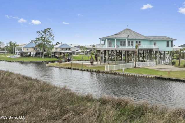 141 Janelle Dr, Bay Saint Louis, MS 39520 - water view featuring a fenced backyard