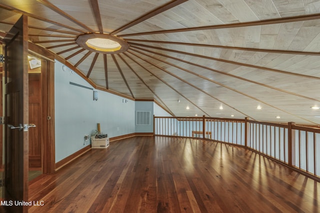141 Janelle Dr, Bay Saint Louis, MS 39520 - bonus room featuring baseboards, wooden ceiling, hardwood / wood-style flooring, and beamed ceiling