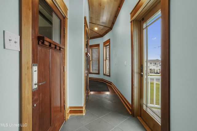 141 Janelle Dr, Bay Saint Louis, MS 39520 - hall with tile patterned flooring and baseboards