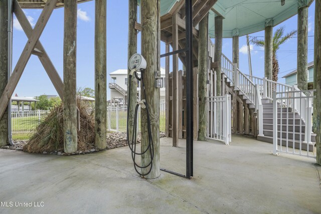 141 Janelle Dr, Bay Saint Louis, MS 39520 - view of patio / terrace with stairs and fence