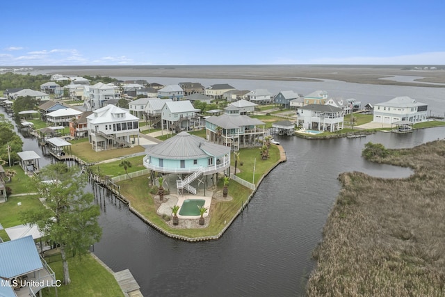 141 Janelle Dr, Bay Saint Louis, MS 39520 - aerial view of residential area with a large body of water