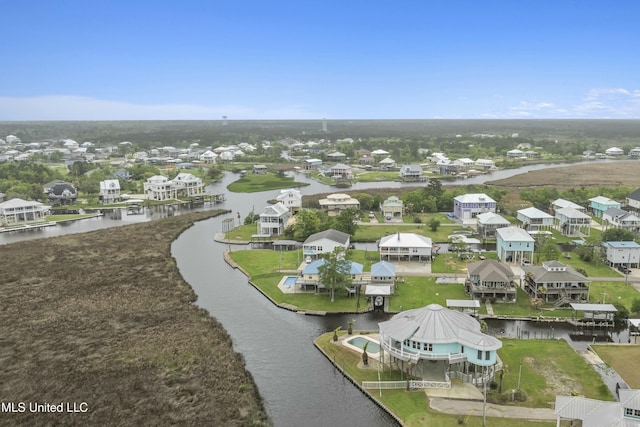 141 Janelle Dr, Bay Saint Louis, MS 39520 - aerial perspective of suburban area with a nearby body of water