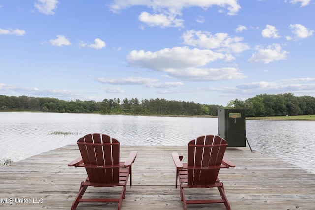 130 Pine Lake Cv, Flora, MS 39071 - view of dock with a water view and a wooded view