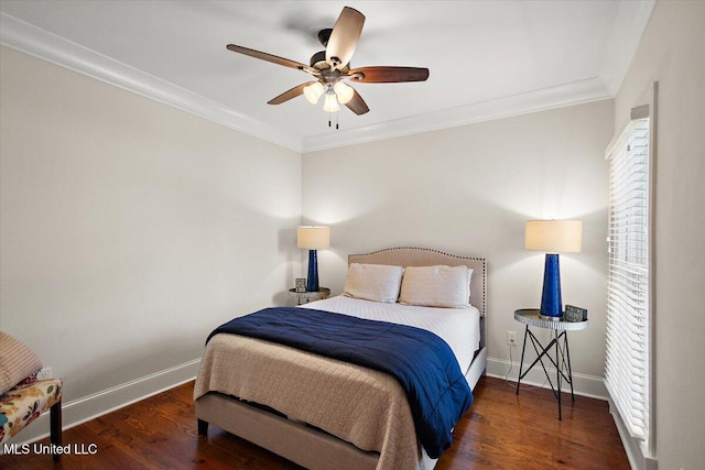 102 Hampton Chase, Madison, MS 39110 - bedroom featuring crown molding, wood finished floors, and a ceiling fan