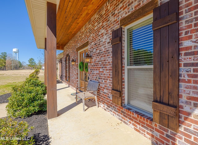 view of patio / terrace featuring covered porch