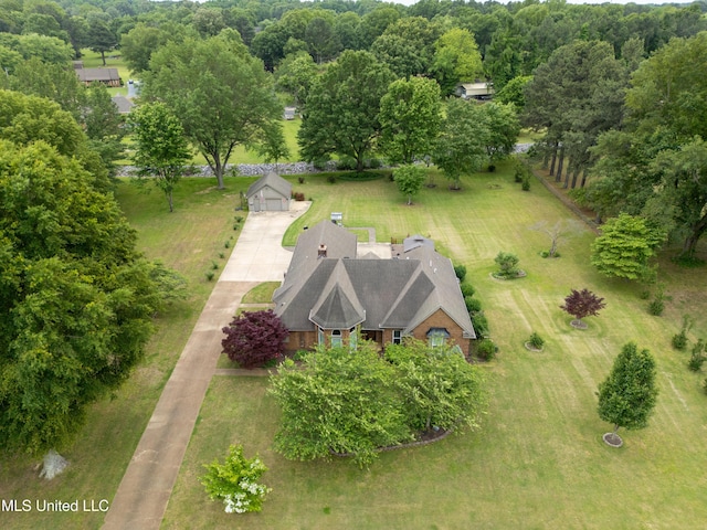 aerial view of property and surrounding area