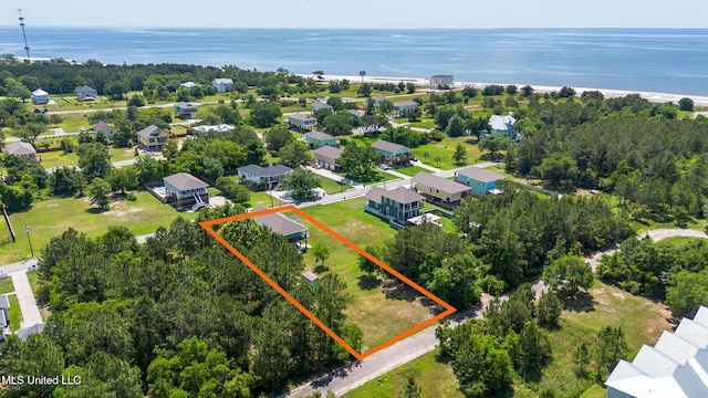 209 White Harbor Rd, Long Beach, MS 39560 - birds eye view of property with a water view
