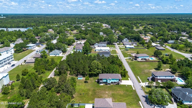 209 White Harbor Rd, Long Beach, MS 39560 - birds eye view of property with a residential view and a view of trees