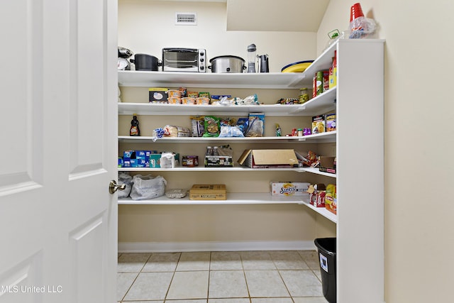 view of pantry