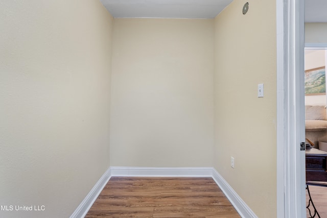 interior space featuring wood-type flooring