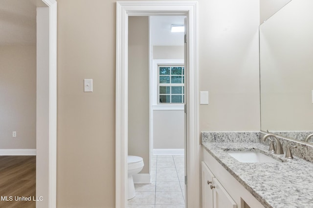 1304 Estelle St, Hattiesburg, MS 39402 - bathroom featuring vanity and tile patterned flooring
