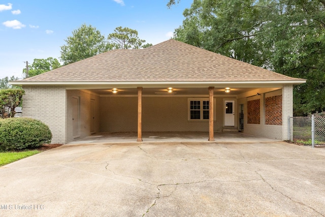 1304 Estelle St, Hattiesburg, MS 39402 - view of front of property with brick siding, roof with shingles, and concrete driveway