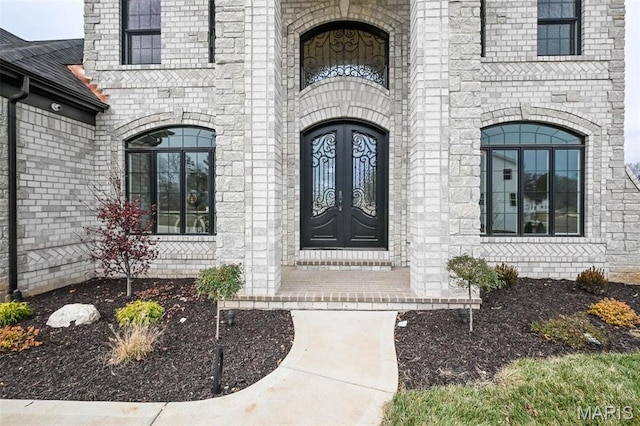 712 Silver Buck Ln, Chesterfield, MO 63005 - view of exterior entry with stone siding