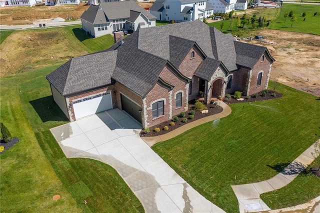744 Silver Buck Ln, Chesterfield, MO 63005 - aerial perspective of suburban area