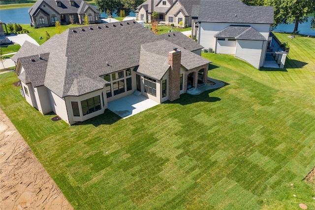 744 Silver Buck Ln, Chesterfield, MO 63005 - aerial perspective of suburban area