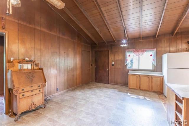 607 County Road 423, Poplar Bluff, MO 63901 - empty room featuring wooden walls and wooden ceiling