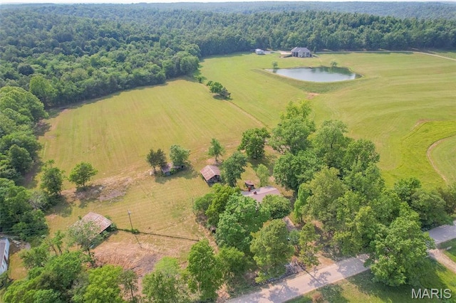 607 County Road 423, Poplar Bluff, MO 63901 - aerial view of sparsely populated area featuring a nearby body of water and a forest