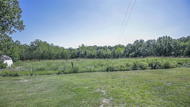 3340 Stonehouse Rd, De Soto, MO 63020 - view of grassy yard featuring a wooded view