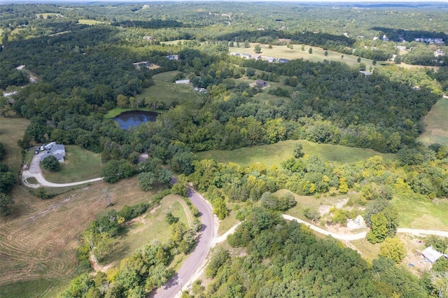 3340 Stonehouse Rd, De Soto, MO 63020 - aerial view of property and surrounding area with a forest