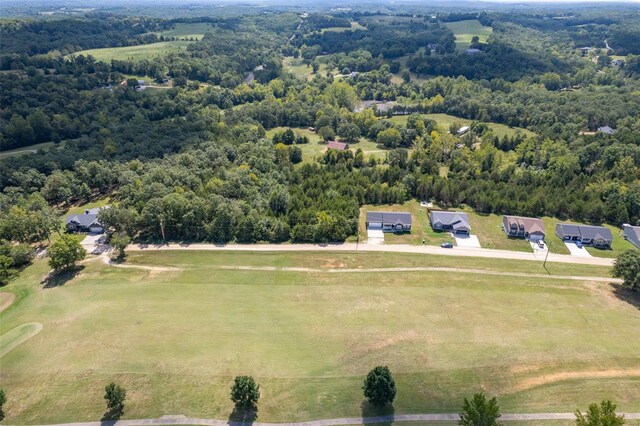 3340 Stonehouse Rd, De Soto, MO 63020 - drone / aerial view of a forest and a golf club