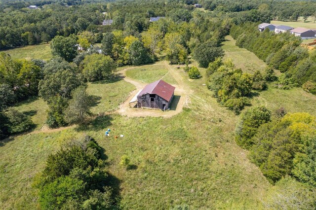 3340 Stonehouse Rd, De Soto, MO 63020 - aerial view of property's location featuring a heavily wooded area