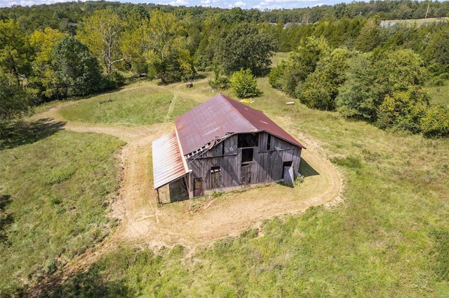 3340 Stonehouse Rd, De Soto, MO 63020 - aerial view of property and surrounding area with a forest