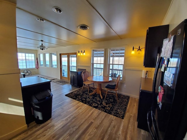 801 S Front St, La Grange, MO 63448 - dining area featuring wood finished floors