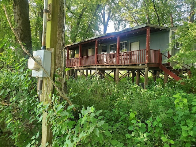 801 S Front St, La Grange, MO 63448 - view of rear view of property