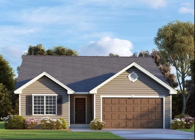 397 Nicole Dr, Caseyville, IL 62232 - ranch-style home with an attached garage and driveway