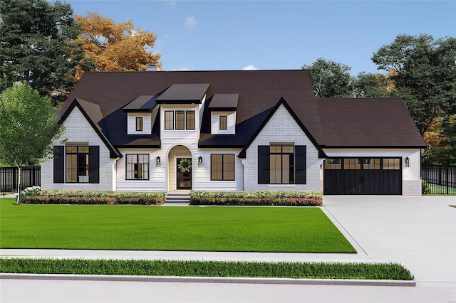 330 Emmerson Ave, Kirkwood, MO 63122 - modern farmhouse featuring driveway, an attached garage, and brick siding