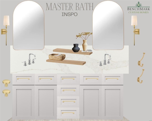 330 Emmerson Ave, Kirkwood, MO 63122 - full bathroom featuring double vanity