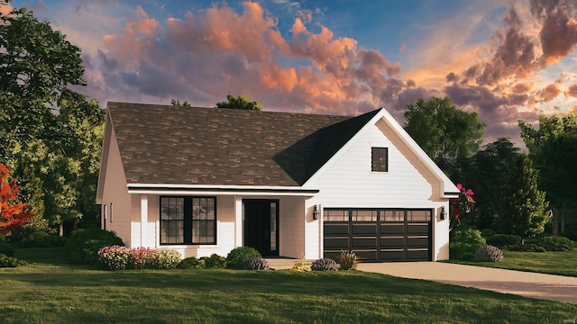 144 Columbia Meadows C Ln, Ofallon, MO 63366 - modern farmhouse style home featuring a front yard and driveway