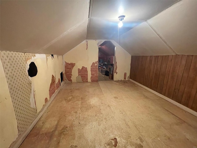 2268 Madison 244, Fredericktown, MO 63645 - additional living space featuring wooden walls and vaulted ceiling