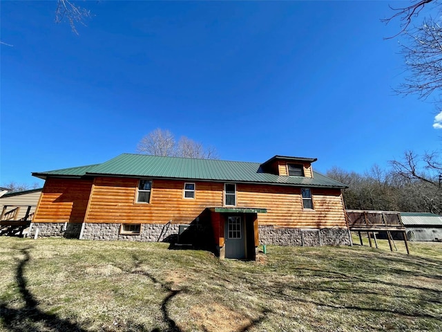 2268 Madison 244, Fredericktown, MO 63645 - back of house featuring a deck and a yard