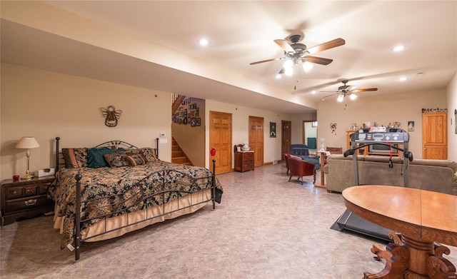 272 NE 1350th Ave, Greenfield, IL 62044 - bedroom featuring recessed lighting