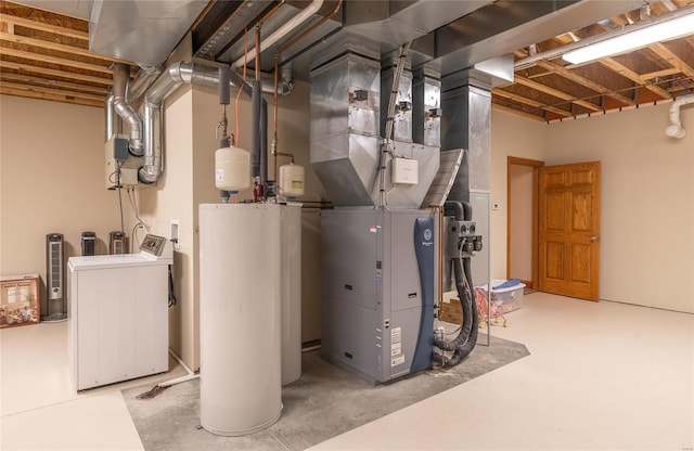 272 NE 1350th Ave, Greenfield, IL 62044 - utilities with gas water heater and heating unit
