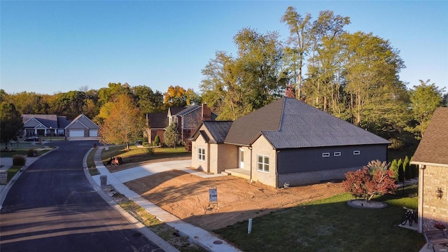 view from above of property