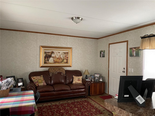 718 E Daniels St, Piedmont, MO 63957 - living room with ornamental molding