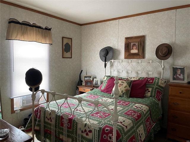 718 E Daniels St, Piedmont, MO 63957 - bedroom featuring ornamental molding and cooling unit