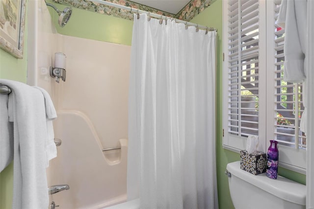 15 Mill St, Elsah, IL 62028 - full bath with toilet and shower / bath combo